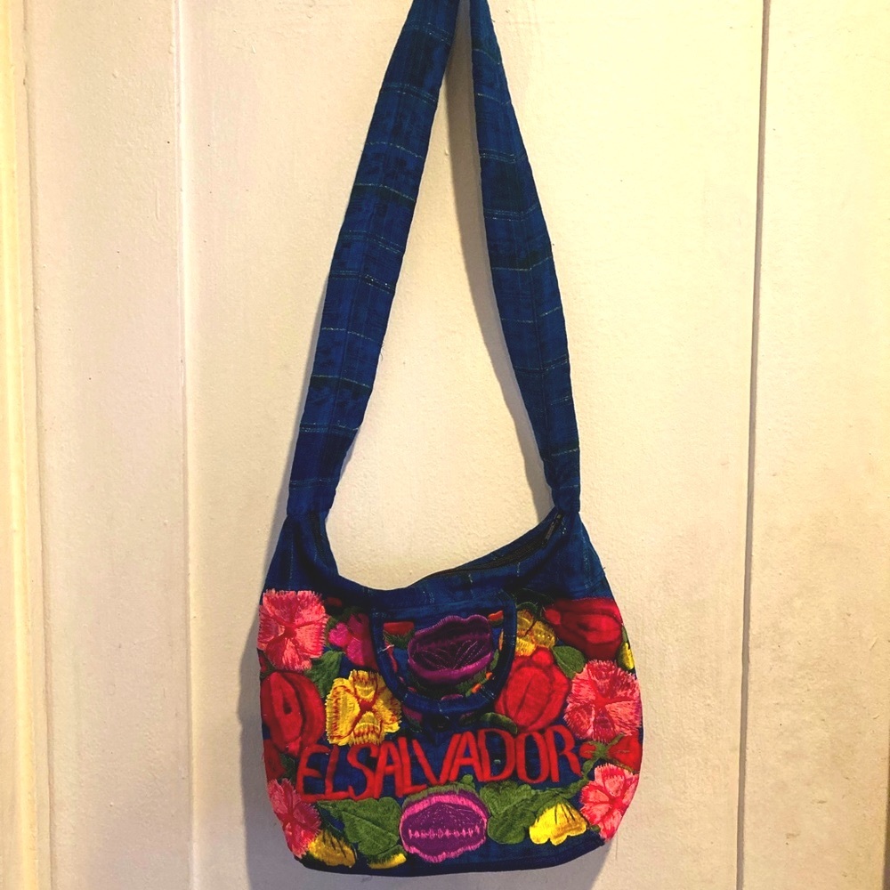 El Salvador Handmade Crossbody Embroidered Bag